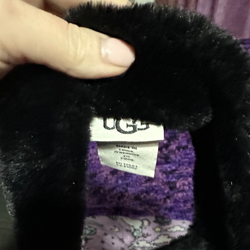 UGG Black Faux Fur Headband